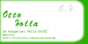 otto holla business card